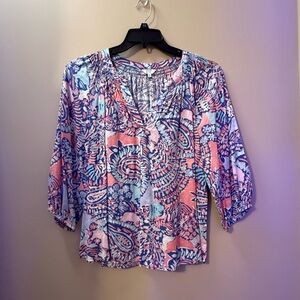 Women's Multicolor Printed Top